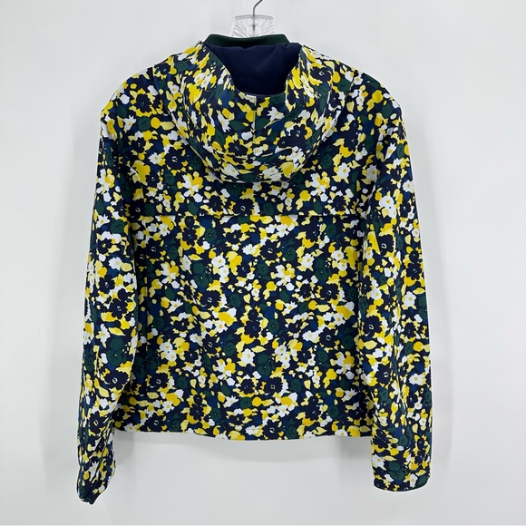 Outdoor Voices NWT RecTrek Hoodie Jacket Floral Blue Green Size S - Picture 9 of 14